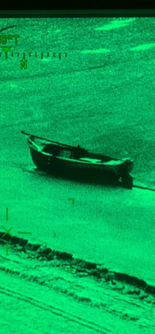 The boat had two people on board