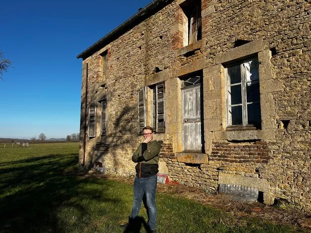 Nathan in the French 'village'