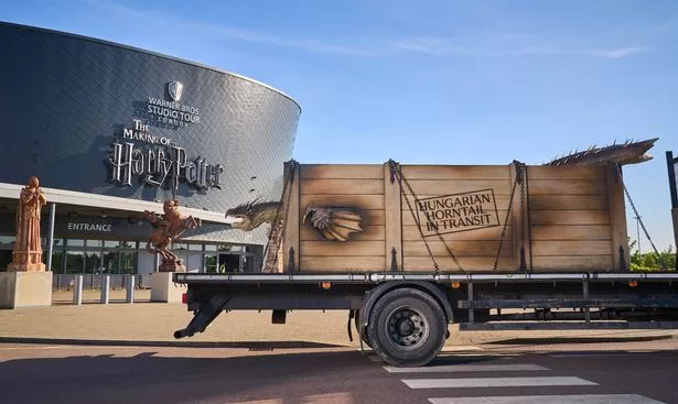 The dragon returned safely to its rightful home at Warner Bros. Studio Tour London