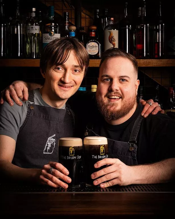 The Brain Jar's Ash Ombler, left, and Matt Smith - both made the top 100 bartenders in the World Class cocktail making competition and Matt is now in the top 10 to represent Great Britain