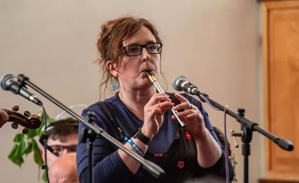 Sam Martyn performing at the evening of maritime folk music
