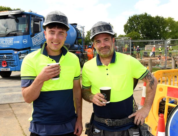 Beverley Tradesmen Jack Butterworth and Phil Cawood from PC Plaster and Tiling