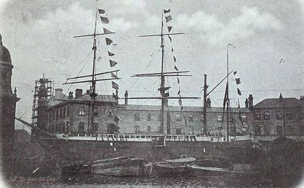 A convict ship bound for Australia