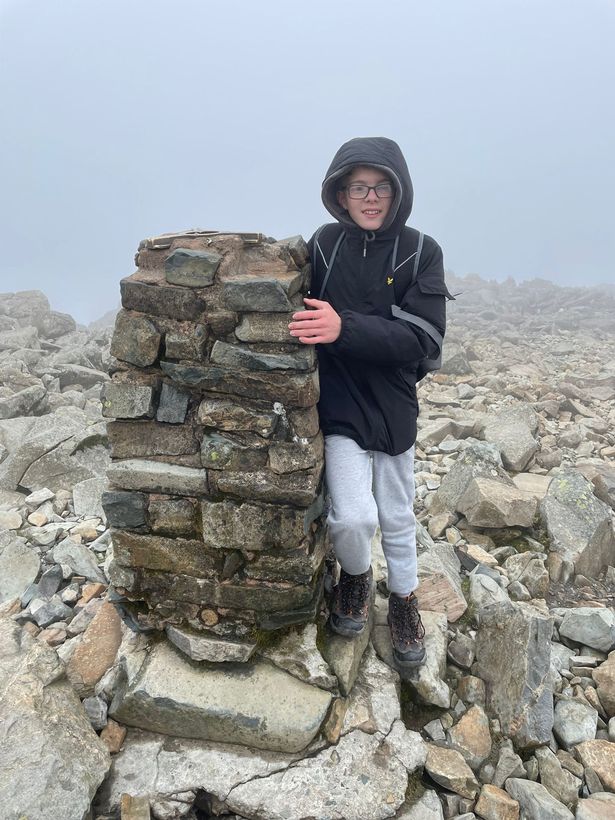 ... but Adam makes it to the Scafell Pike summit