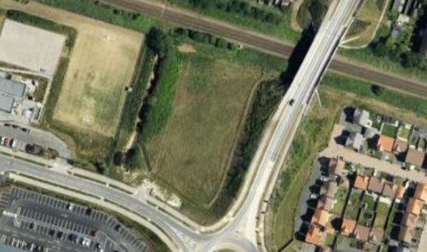 The development would be on the land to the north west of the junction