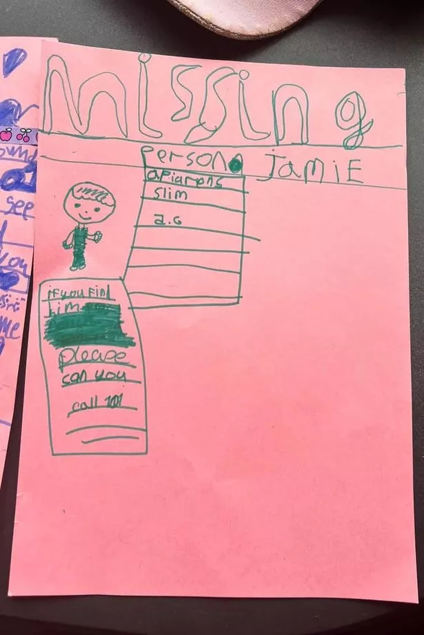 Jamie's daughters have been making posters asking for people to help find him