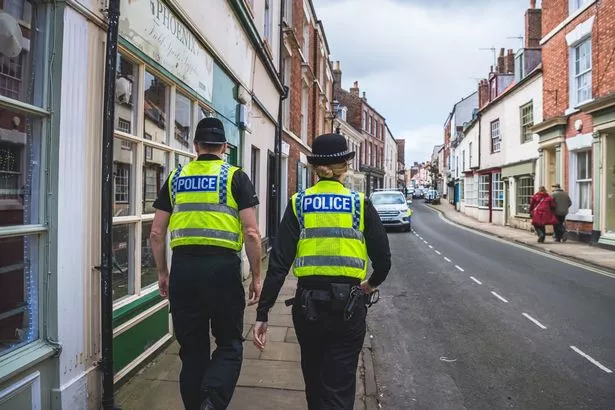 Humberside Police officers out on patrol