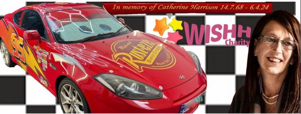 The car is a tribute to Catherine Harrison who used to watch the Cars films with her grandson