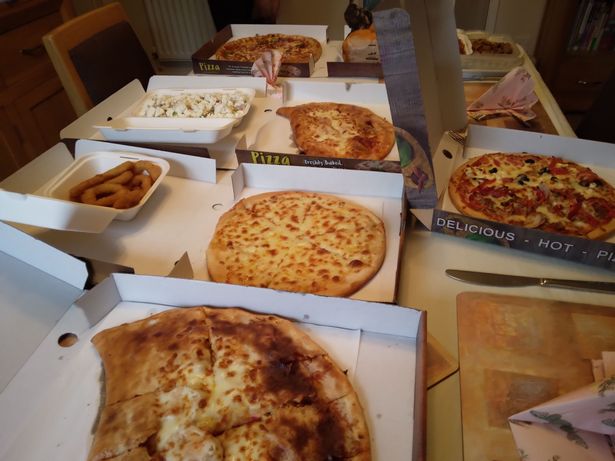 Food order was a feast that filled the table