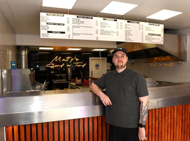 Matty Downs said it had been a lot of hard graft getting his fish and chip shop open again after a fire last December