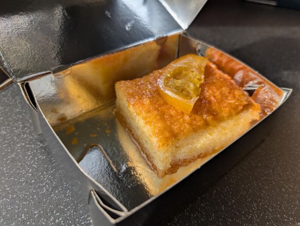 The orange cake from Mama's Greek Kitchen was heavenly