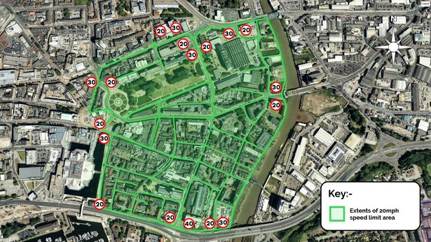 The new 20mph zone for Hull’s Old Town area