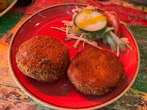 The creamy fishcakes went down a treat