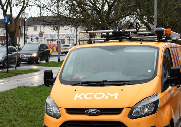 A KCOM van on Ings Road