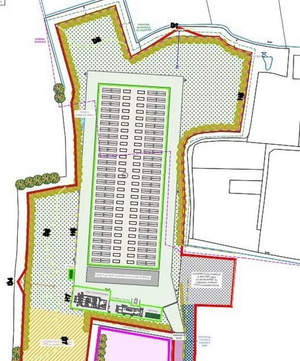 Not all of the 2.7 hectares will be used for the facility