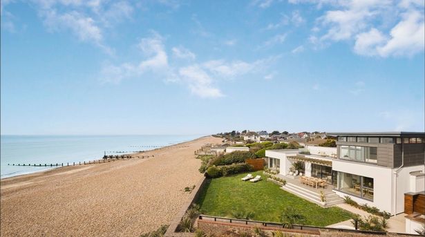 The £4m house won by James Moughton looks directly over the beach