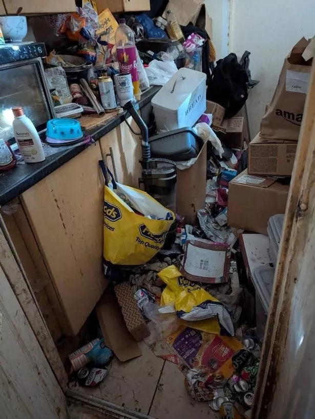RSPCA inspectors said the house was full of empty beer cans