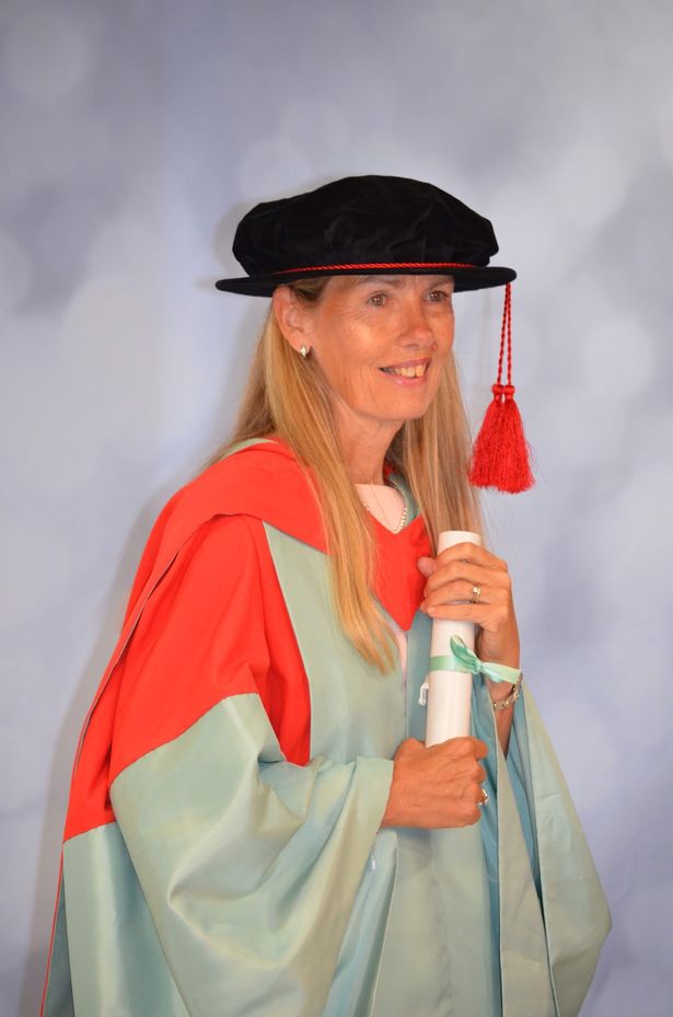 Louise Cheeseman receives an honorary doctorate at the University of Hull for her services to diversity