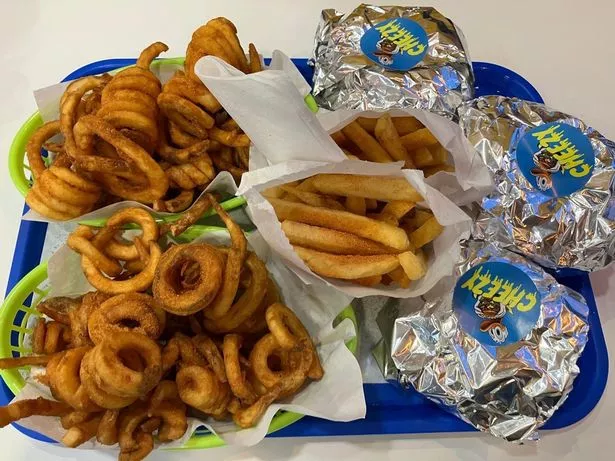 A huge tray of food from Cheezy in Hull that cost just under £30