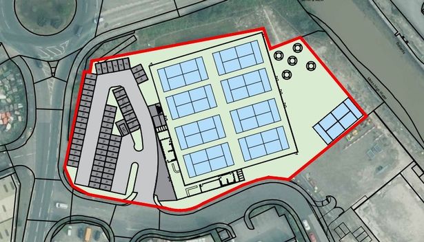 The site plan of the proposals