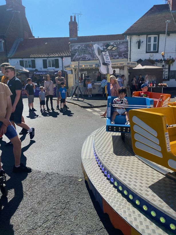 Fairground rides and stalls feature in Hessle town centre on Feast day