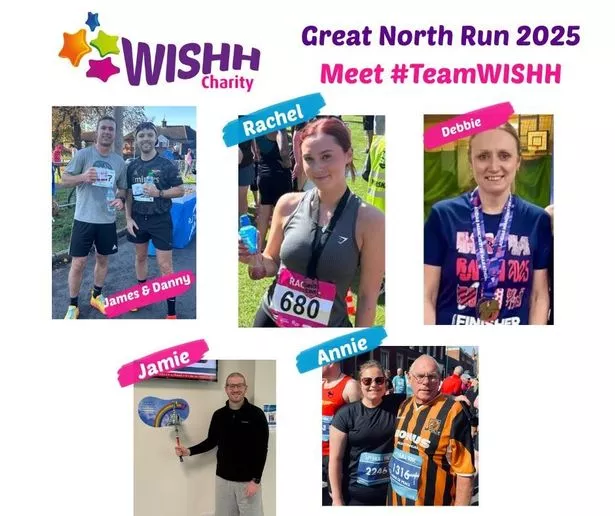 #TeamWISHH competitors in this year's Great North Run