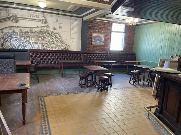 The interior of The New Clarence, in Charles Street, Hull