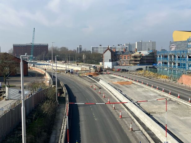 The site of the A63 Castle Street project pictured earlier in March