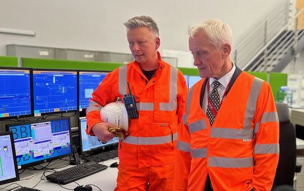 Graham Stuart (right) visited the Vivergo plant earlier this year. Pictured with Nick Smalley from Vivergo