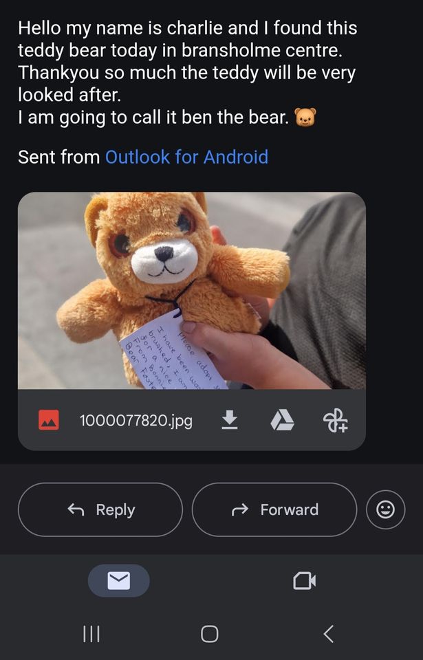 One of the messages sent to the sisters after one of their bears was 'adopted'