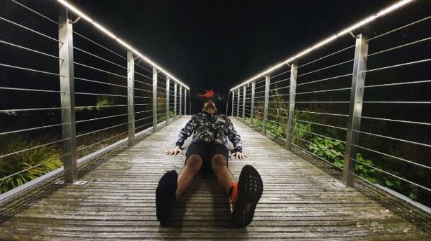 Mridul says he finds it best to run at night when it is quiet and peaceful