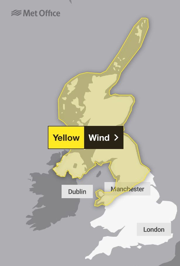 met office storm floris weather map august 4 and 5