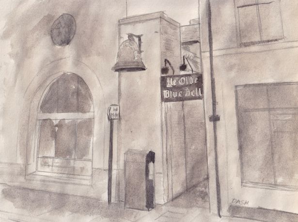 Entrance to Ye Olde Blue Bell