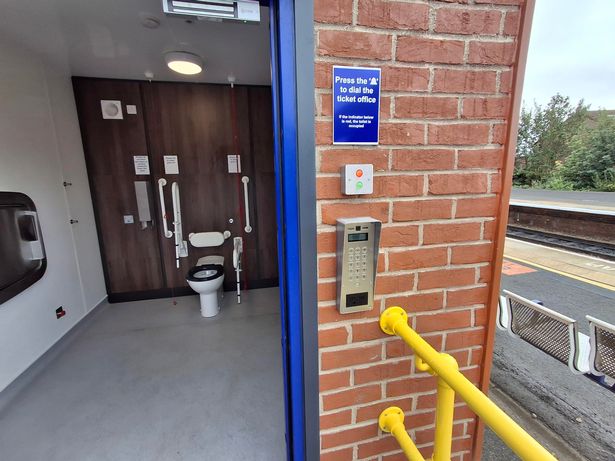The new toilet facility at Brough railway station