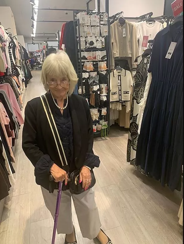 Lillian treated herself to some clothes.