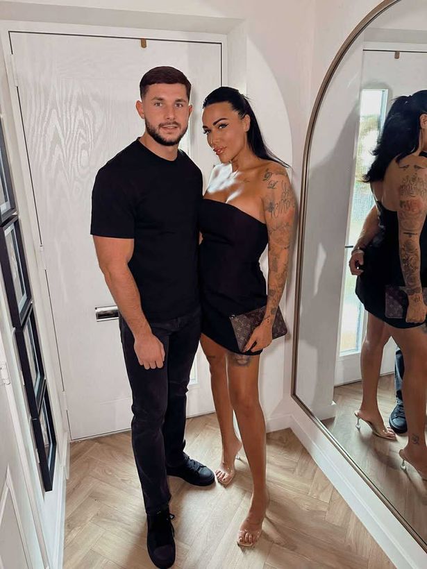 Danielle Cotterell with her partner Jay Farrow