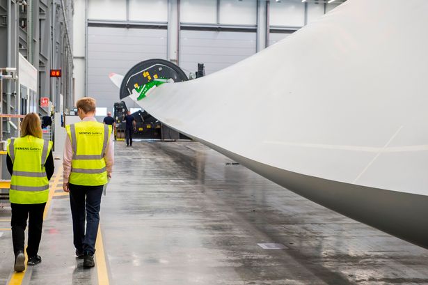 Siemens Gamesa's wind turbine factory in Hull