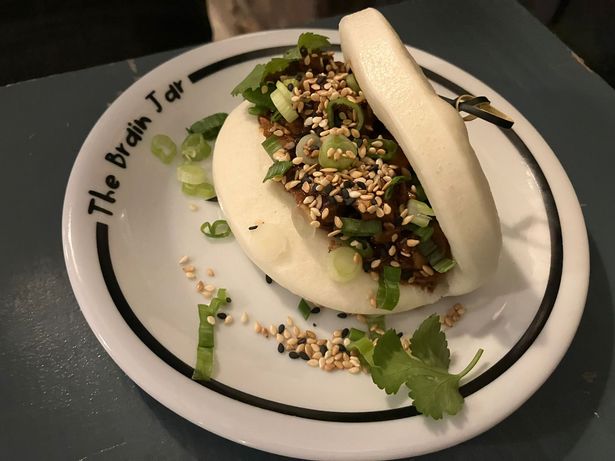One of the fluffy bao buns which was full of flavour and fluffiness