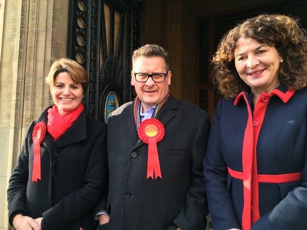 Labour's Emma Hardy, Karl Turner and Diana Johnson at Hull's Guildhall