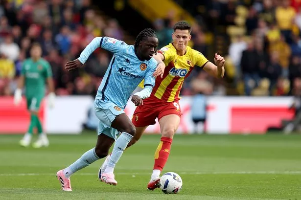 Darko Gyabi in action for Hull City at Watford