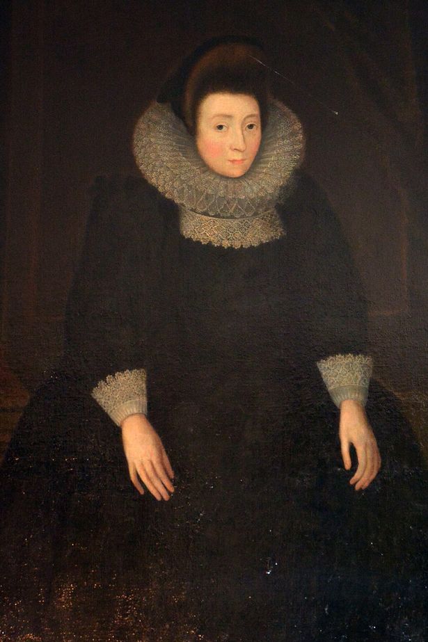 Painting of Anne Griffiths, of Burton Agnes Hall, whose screaming skull is in hidden somewhere in the hall