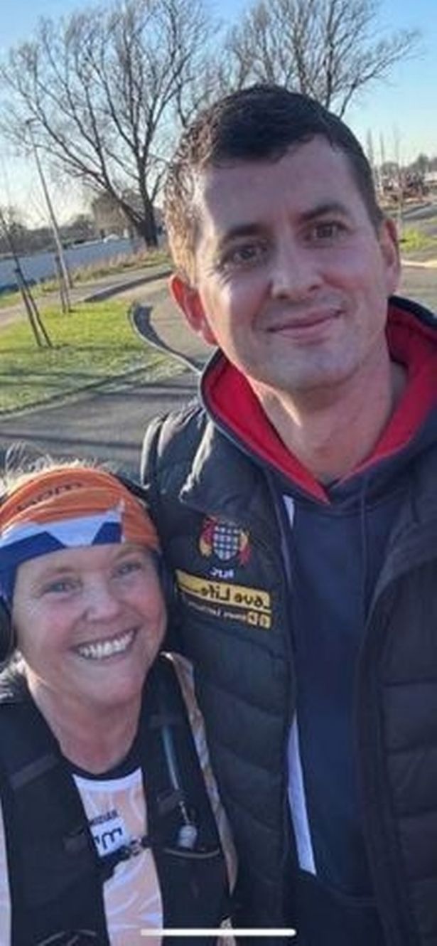 Clare Hackett with Craig Eskrett, a rugby coach from Hull who has been diagnosed with MND and who has also inspired fundraising and awareness of the disease