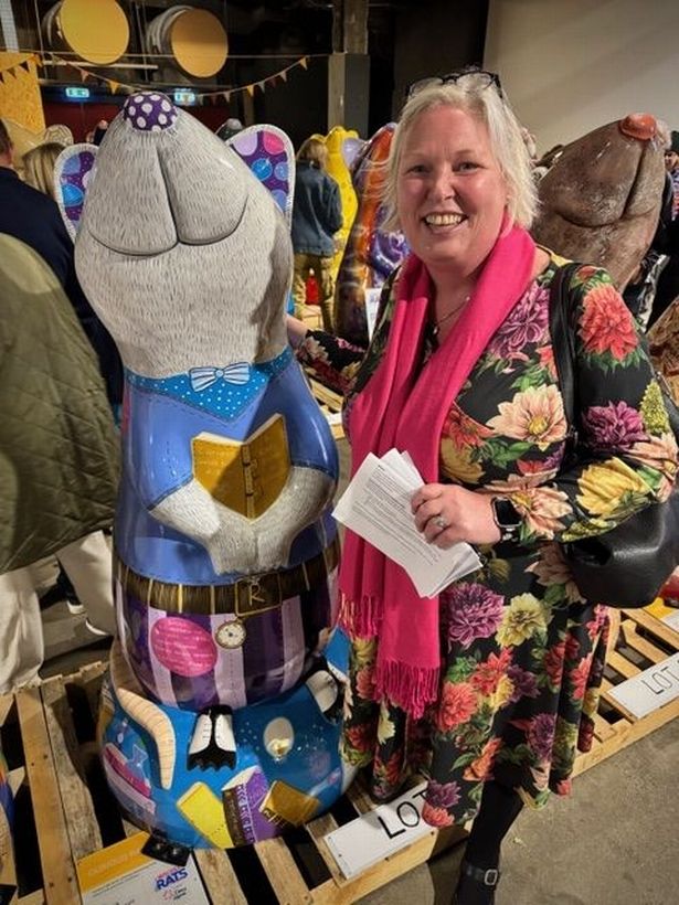 Curious Rat with buyer Valerie Easton