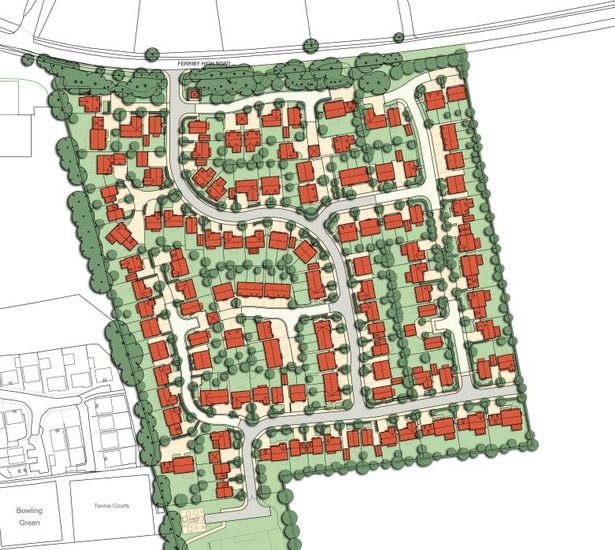 Ferriby Meadows full site plan including Phases 1 and 2
