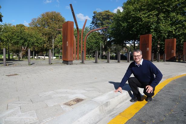 Contractors have recently altered the kerb-line at the bus stop near West Park and the MKM Stadium