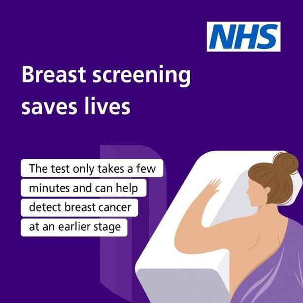 A breast screening appointment only takes a few minutes