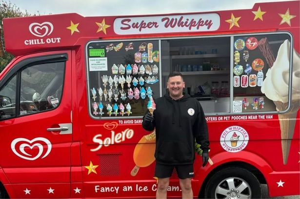 Paul Lyell takes his ice cream van out on rounds west of Hull