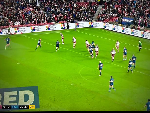 Rovers created this opportunity before half-time, Mikey Lewis went it alone and was held up.