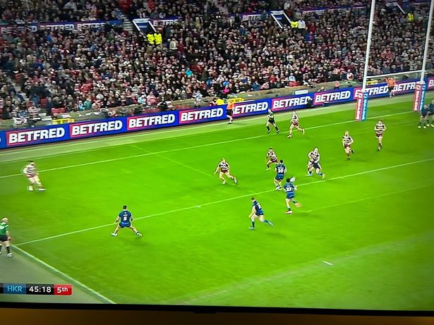 Rovers again had created space on the edge but couldn't execute against Wigan's stern defence.