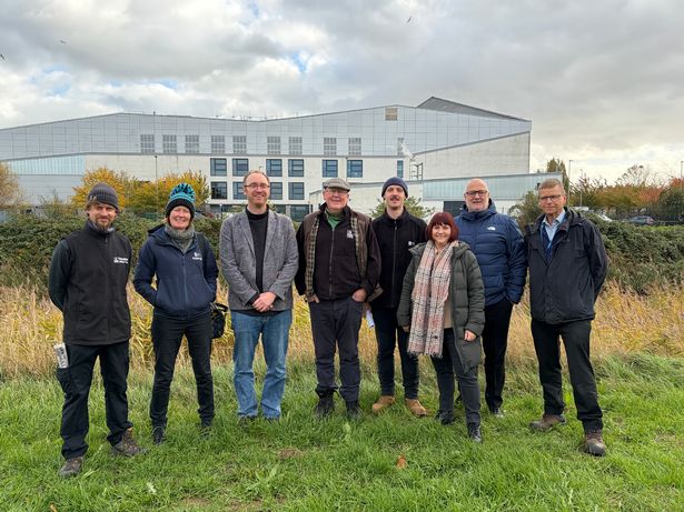 The pilot trail was officially opened this week by councillor Charles Quinn (third from the left).